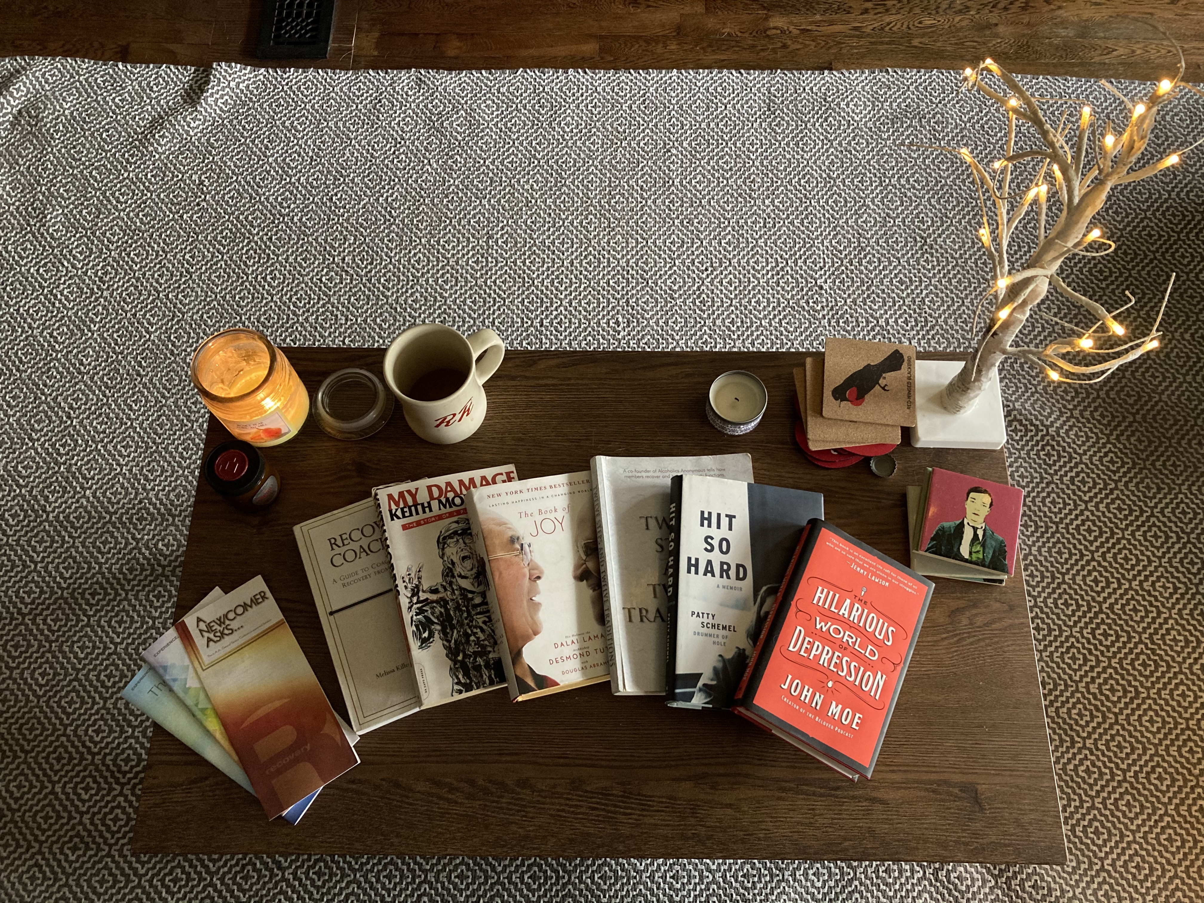 Table and books